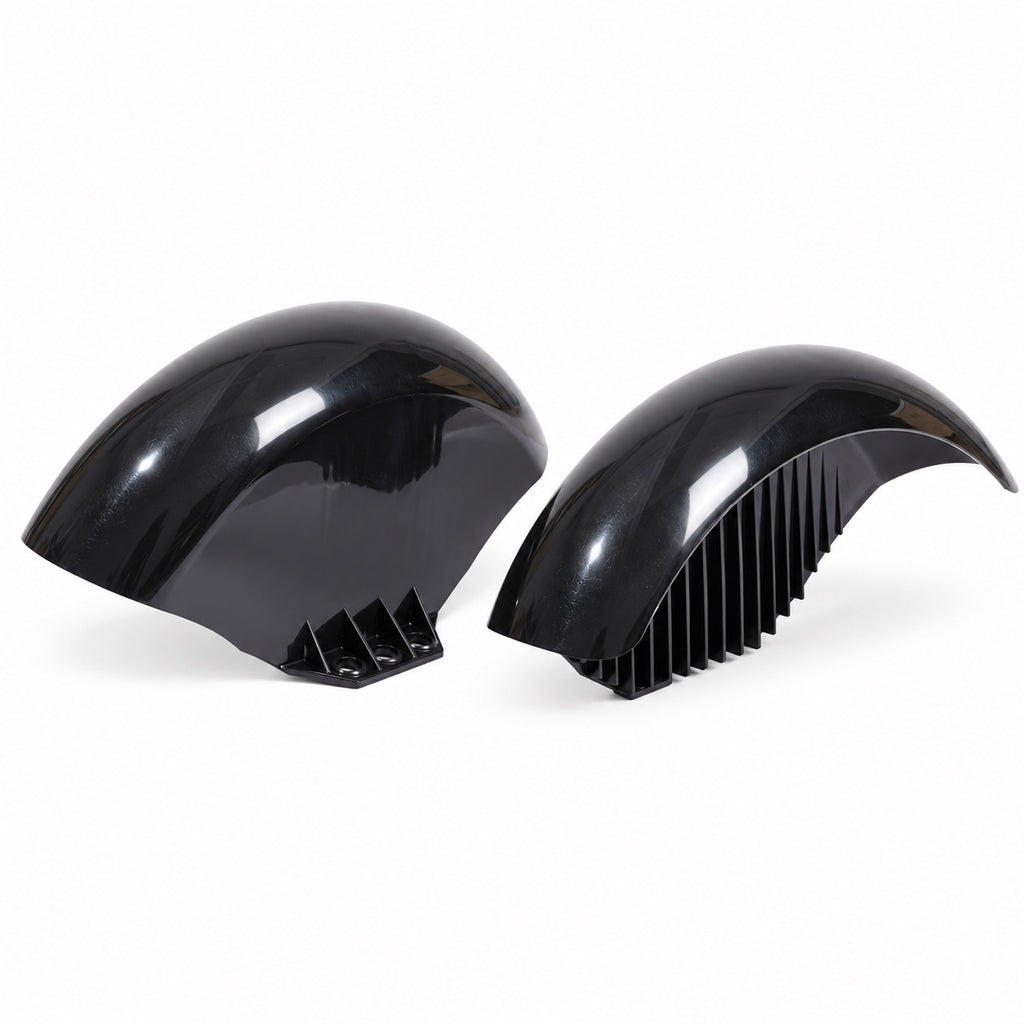 MOOJAY ET50 and ET50P black rear fender set showing the left and right replacement fenders